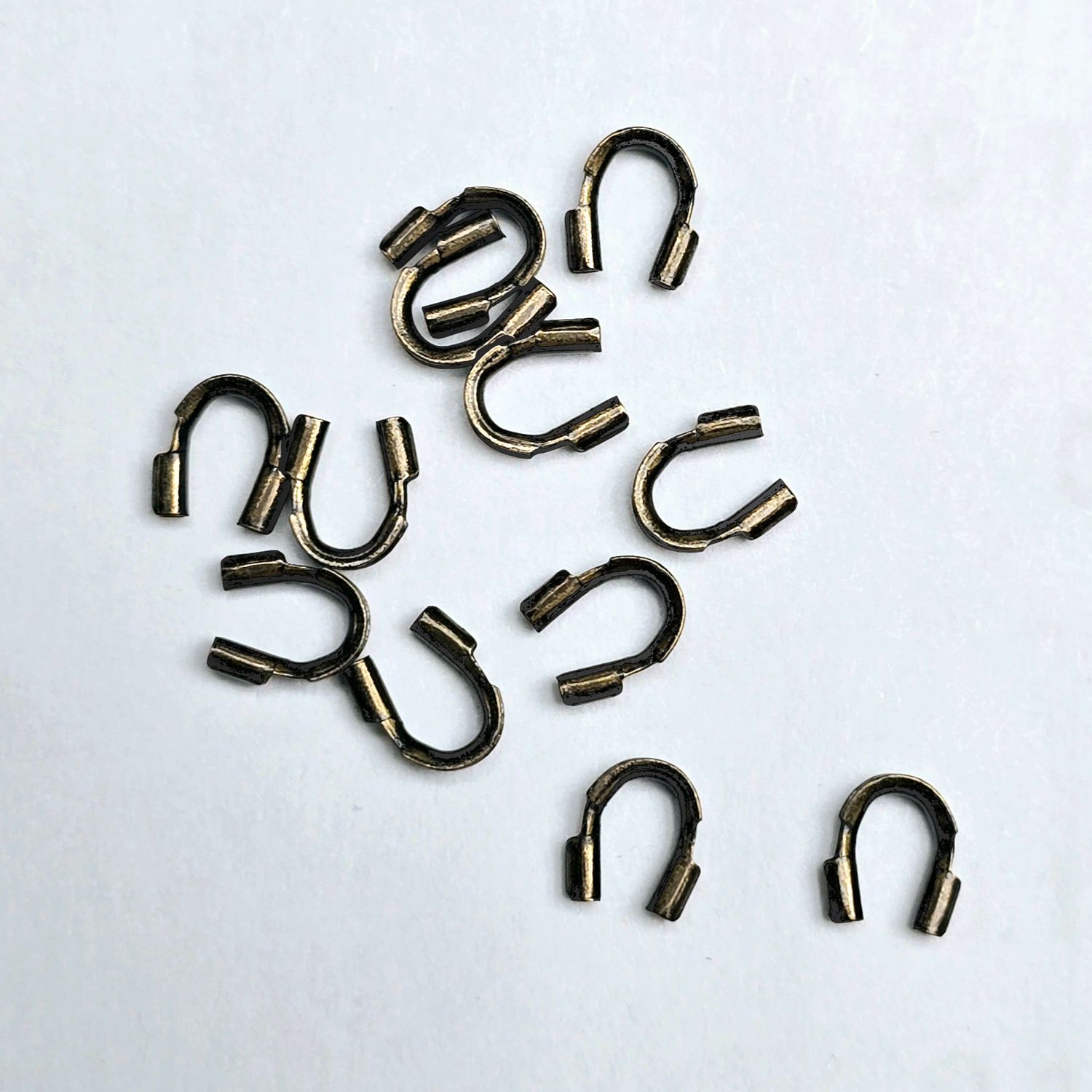 Wire Protectors: Antique Brass 12pcs