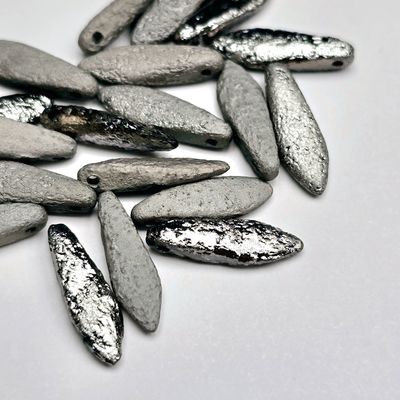 Daggers 5x16mm: Etched Shiny & Matte Dark Grey Mix