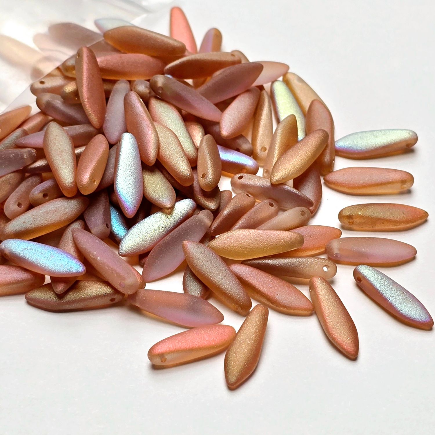 Daggers 5x16mm: Crystal Matte Orange Rainbow 