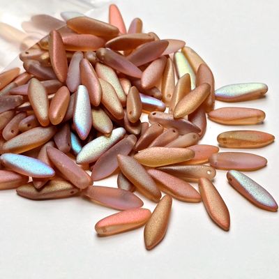 Daggers 5x16mm: Crystal Matte Orange Rainbow 