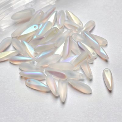 Daggers 3x11mm: Crystal AB Full Matte *50 Pieces