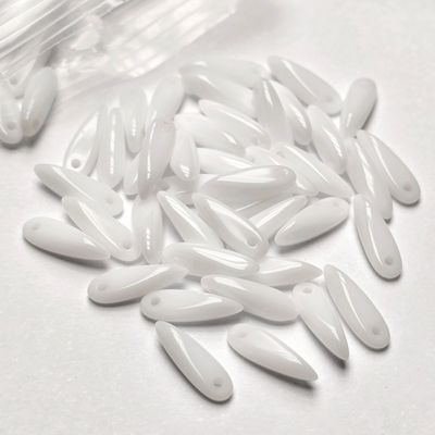 Daggers 3x11mm: Opaque White *50 Pieces