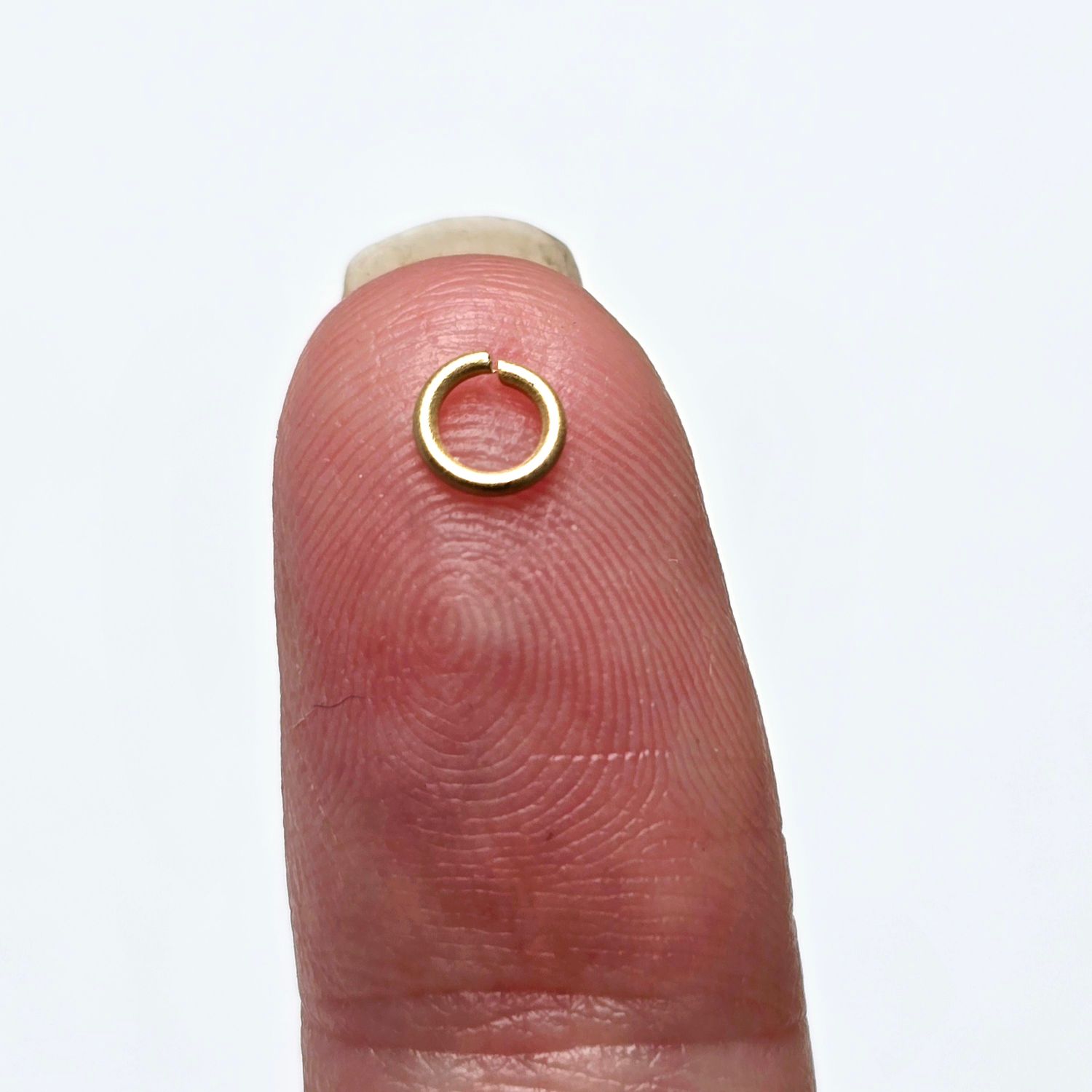 Round Jump Rings: 4mm Satin Hamilton Gold