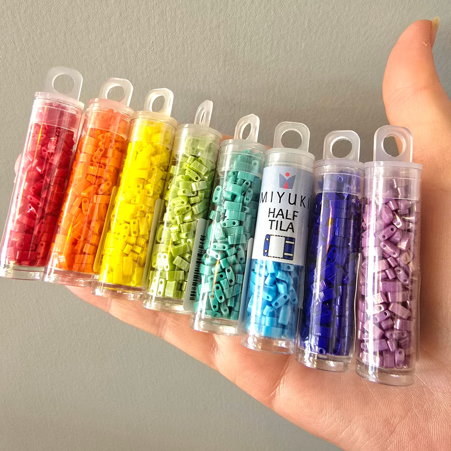 Bead Collection: Tila HALF Rainbow Collection Bead Collection: Tila HALF Rainbow Collection