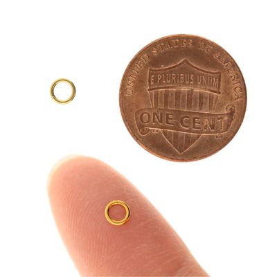 Round Jump Rings: 5mm Gold Plated