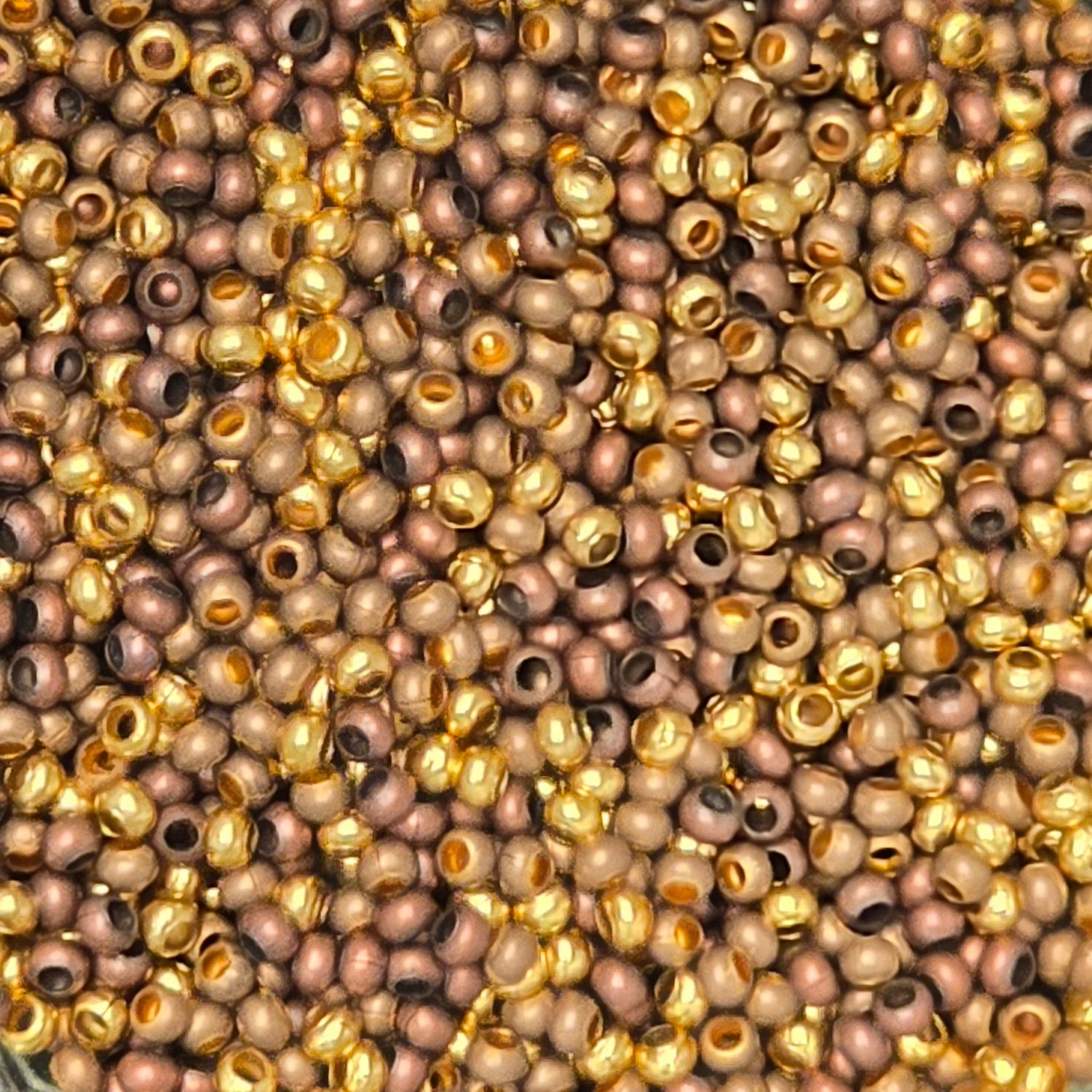 11/0 Metal Seed Bead: Metals Mix 11/0 Metal Seed Bead: Metals Mix