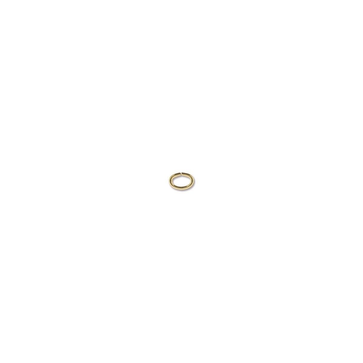 Oval Jump Rings: 5x7mm Gold Plate *BULK BAG* 144 Pieces