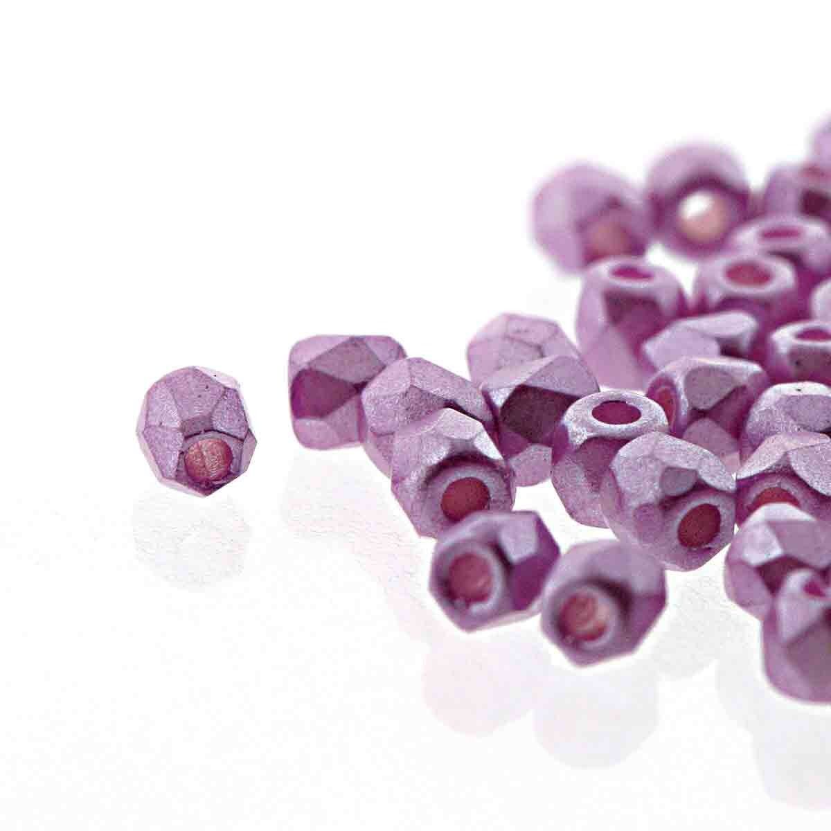 FPR0225012: Pastel Lilac 2mm Fire Polish (100 Pieces)