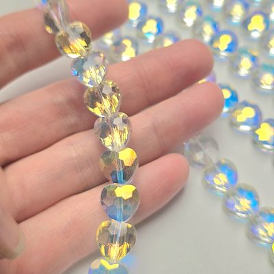 10mm Crystal Heart - Crystal Super AB
