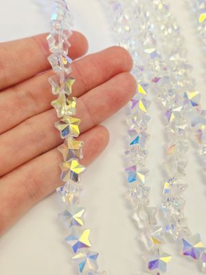 Star 8mm Super AB Crystal Beads