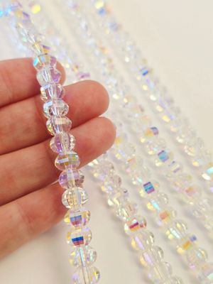 Lantern 8mm Super AB Crystal Beads