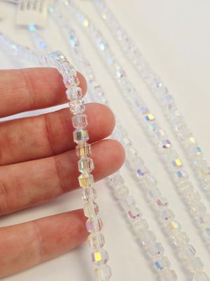 Decagon 6mm Super AB Crystal Beads