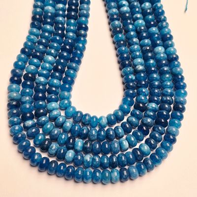 8x5mm Apatite Jade Rondelle Strand