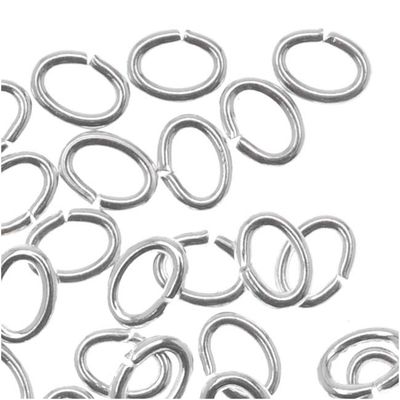 Oval Jump Rings: 4x6mm Silver Plated *BULK BAG* 144 Pieces