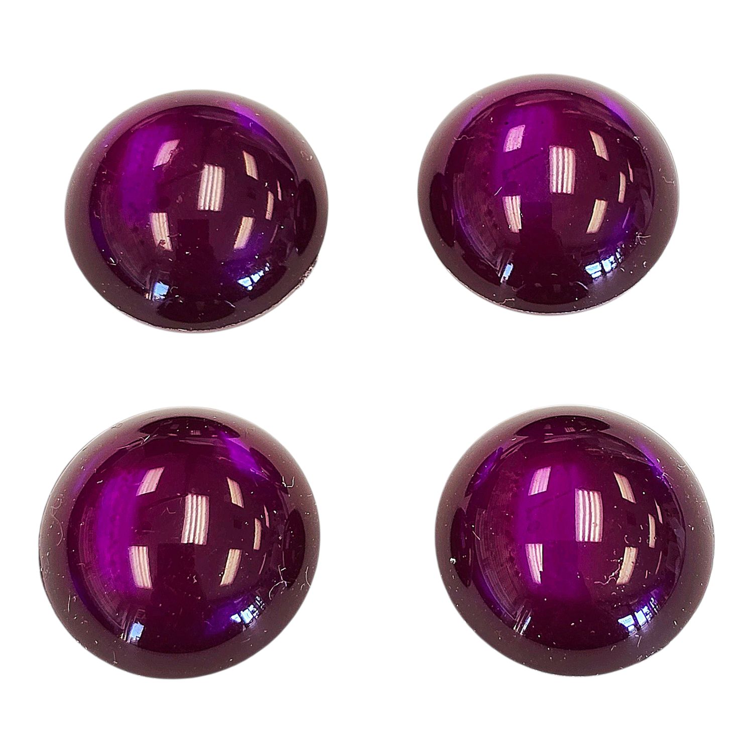 25mm Acrylic Cabochon: Dark Fuchsia/Purple 