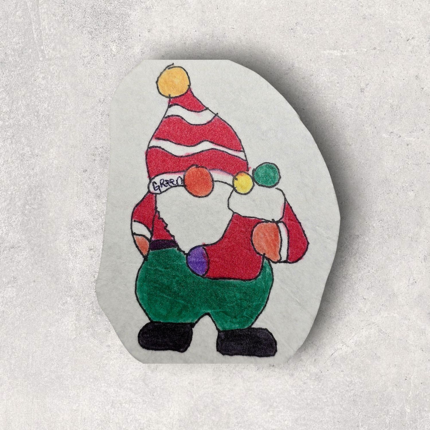 Santa Gnome with Stocking Kit Santa Gnome with Stocking Kit