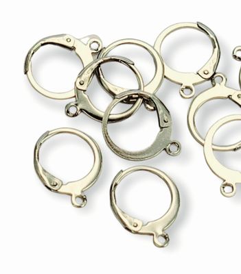 12mm Stainless Steel Leverback Earrings 5pairs