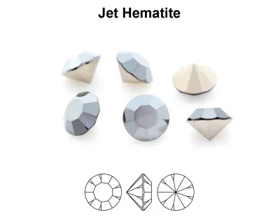 Chaton SS39 (8.3mm) Jet Hematite