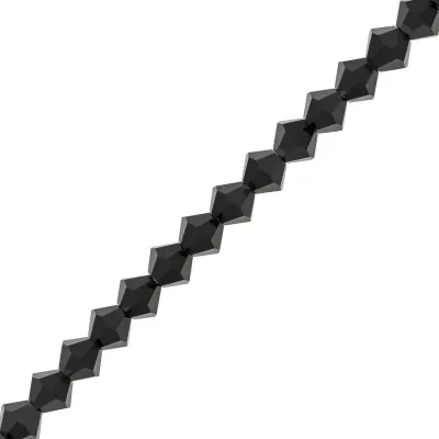 4mm Bicone: Jet 24pcs