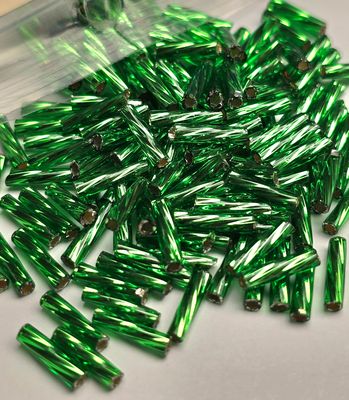 9mm Bugles: Twisted #27B Silverlined Green 9mm Bugles: Twisted #27B Silverlined Green