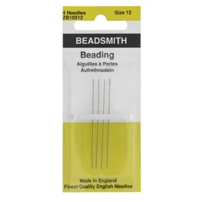 Beading Needles Size #12 - 4 pack Beading Needles Size #12 - 4 pack