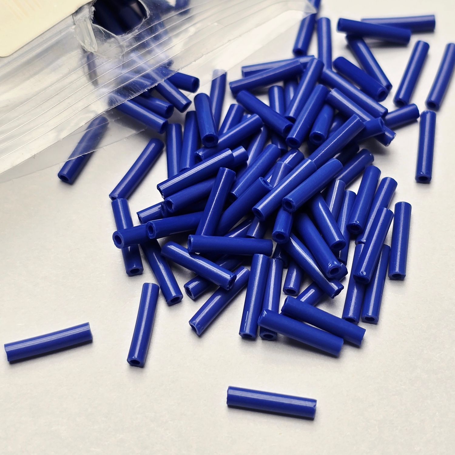 9mm Bugles: #48 Opaque Blue