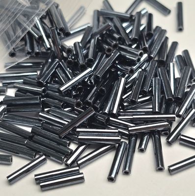 9mm Bugles: #81 Hematite 9mm Bugles: #81 Hematite