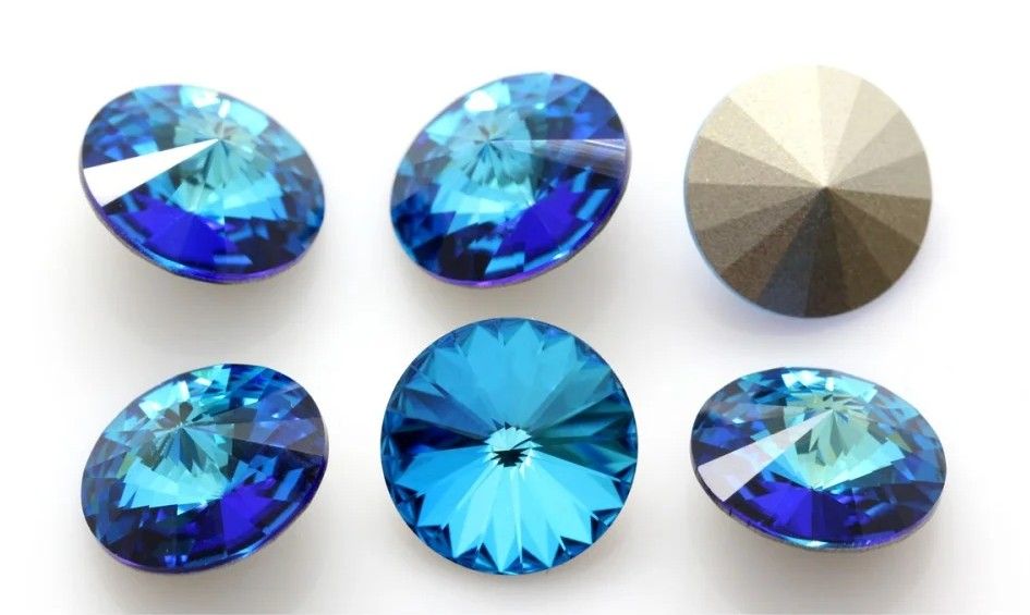 14mm Bermuda Blue Rivoli
