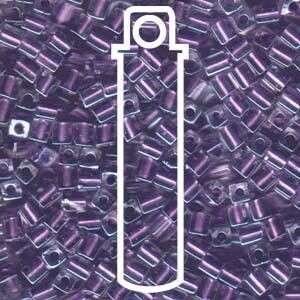 SB3-2607: Miyuki Purple Sparkle Inside Lined Crystal 