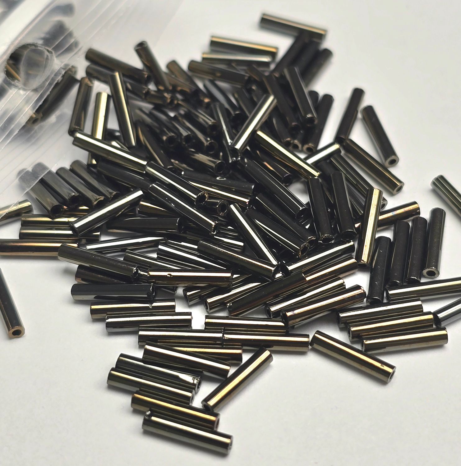 9mm Bugles: #83 Metallic Iris Brown 9mm Bugles: #83 Metallic Iris Brown