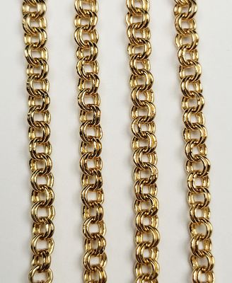 Cable Chain Double Link 3mm - Gold Plated