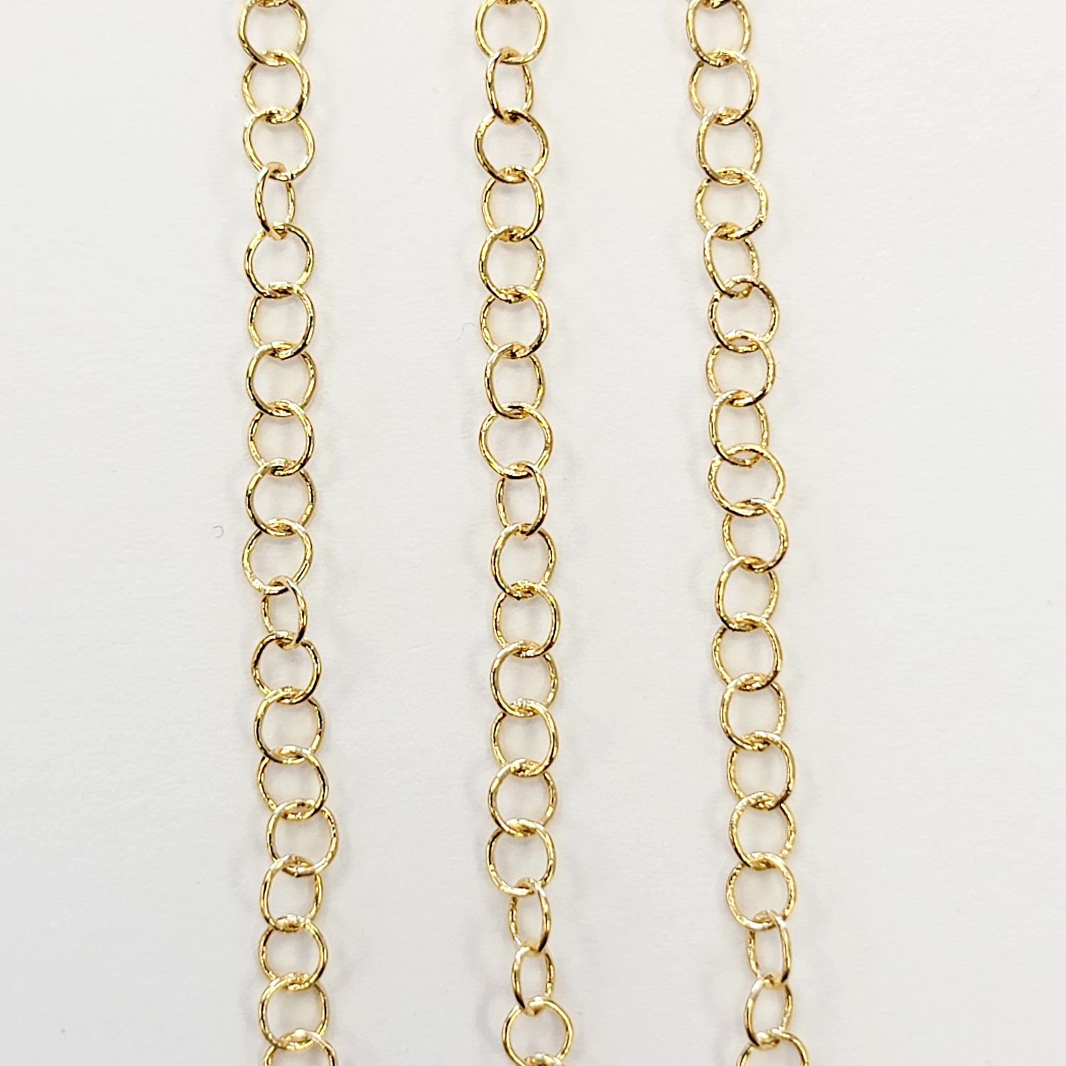 Cable Chain 4mm Fine - Gold Plated Cable Chain 4mm Fine - Gold Plated
