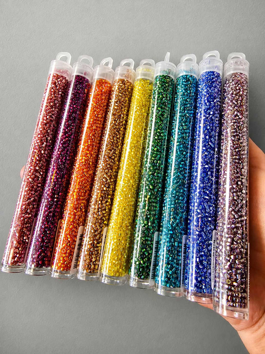 Bead Collection: Silver Lined AB Matsuno Beads Bead Collection: Silver Lined AB Matsuno Beads