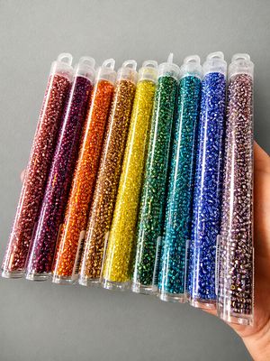 Bead Collection: Silver Lined AB Matsuno Beads