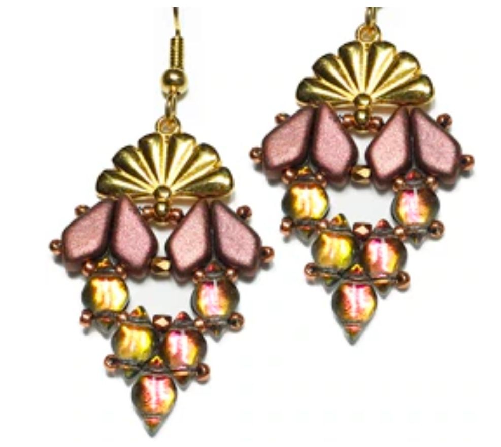 Free Pattern: Sitia Diamond Earrings Free Pattern: Sitia Diamond Earrings