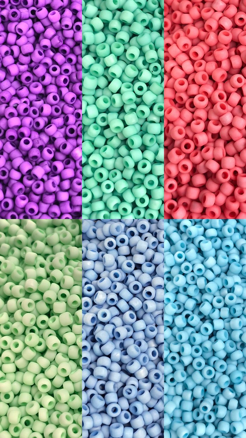 Bead Collection: 11/0 Seed Bead Matte Rainbow