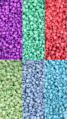 Bead Collection: 11/0 Seed Bead Matte Rainbow