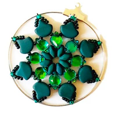 Free Pattern: Hoop Star Earrings