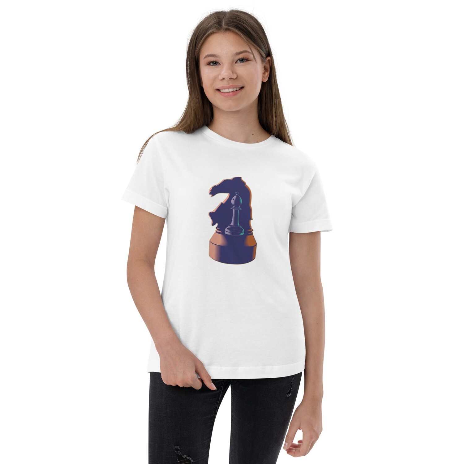 Youth Chess Pieces jersey tee