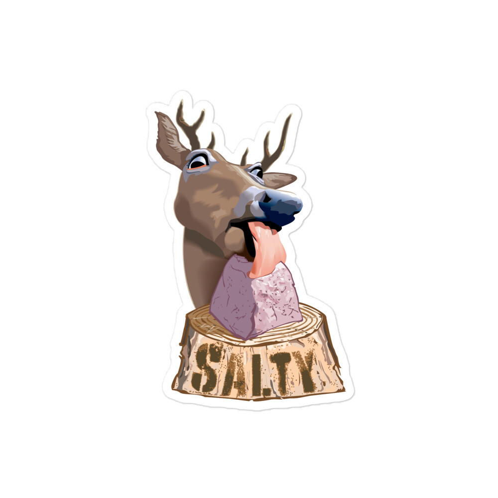 Deer with Salt Lick sticker