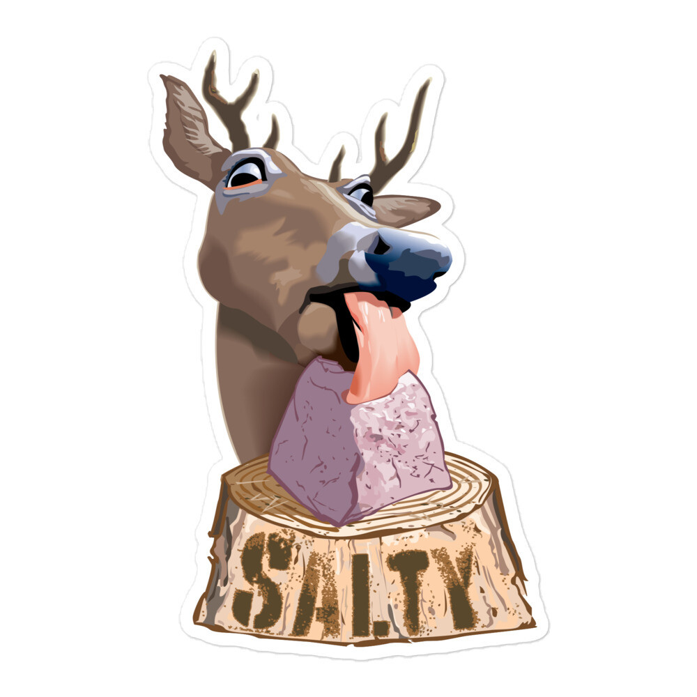 Deer with Salt Lick sticker