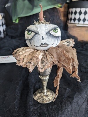 Check Out White Pumpkin with tan ruff handmade doll @Joyce Stahl