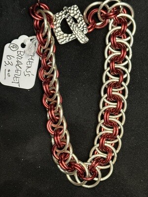 Large Man's Chain Mil Bracelet