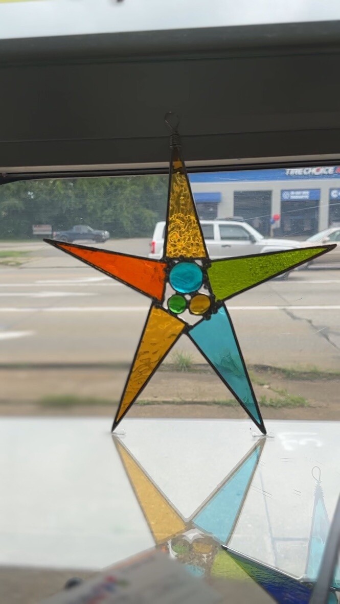 Confetti Star (Fused Glass By Tina Teeling