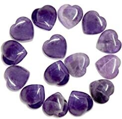 Amethyst 0.75&quot; Mini Heart