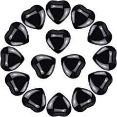 Black Obsidian 0.75&quot; Mini Heart
