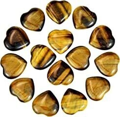 Gold Tiger Eye 0.75&quot; Mini Heart