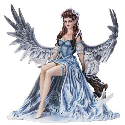 10.5&quot; Winter Angel Statue
