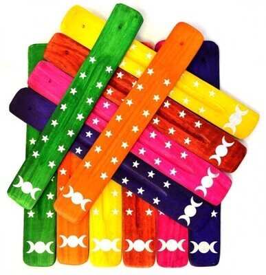 Yellow 10" Triple Moon Ash Catcher