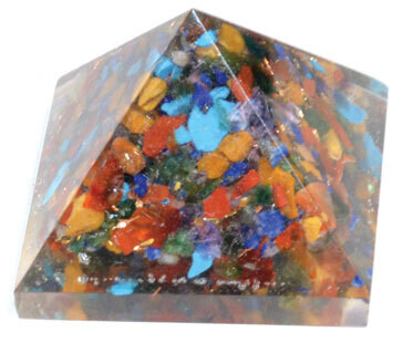 Chakra Orgone 1.25&quot; Pyramid